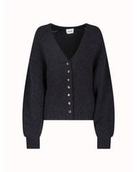 KHAITE - V-Neck Button-Front Cardigan - Lyst