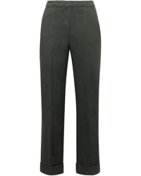 Aspesi - Cotton-Linen Trousers Straight - Lyst