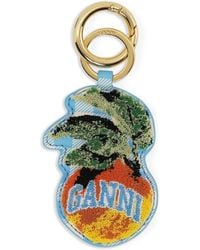 Ganni - Apple-Shaped Keychain - Lyst