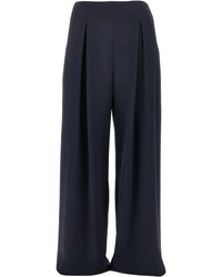 Max Mara Pure - Silk Palude Pants With Front Pleats And Pockets - Lyst