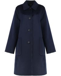 Tory Burch - Reversible Wool Coat - Lyst