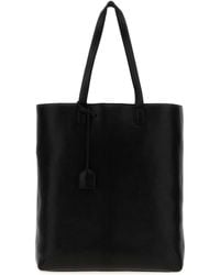 Saint Laurent - Leather Shopping Bag - Lyst