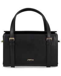 Sofia - Structured Top Handle Satchel - Lyst