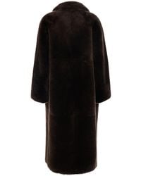 Blancha - Notched-Collar Shearling Jacket With Hidden Front And Side Pockets - Lyst