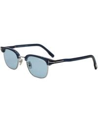 Tom Ford - Sunglasses Browline Full Rim, Shiny Frame And Lens Ft1119-D90A - Lyst