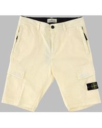 Stone Island - Cargo Bermuda Shorts For Boys, Regular Tapered Fit - Lyst