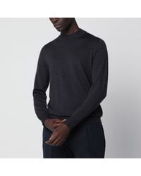 Drumohr - Charcoal Wool Sweater - Lyst