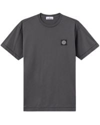 Stone Island - Logo Patch T-Shirt - Lyst