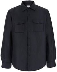 Aspesi - Tech Fabric Pointed-Collar Jacket With Button Front - Lyst