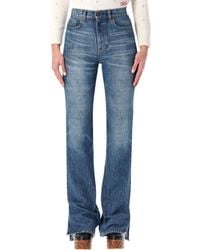 Chloé - Straight-leg Organic Cotton Indigo Jeans - Lyst