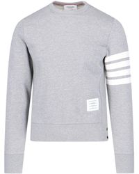 Thom Browne - '4-Bar' Crewneck Sweatshirt - Lyst