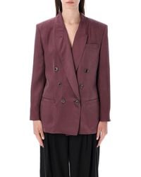 Saint Laurent - Sophisticated Double-Breasted Silk Habotai Jacket - Lyst