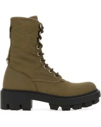 Prada - Solid Lace Up Boot - Lyst