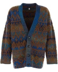 Alanui - Embroidered Western Beat Oversize Cotton Blend Cardigan - Lyst