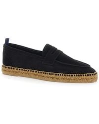 Castañer - Nacho Suede Espadrilles With Penny Slot And Braided Raphia Sole - Lyst