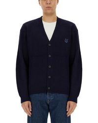 Maison Kitsuné - Ribbed Cardigan - Lyst