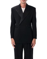 Saint Laurent - Grain De Poudre Tuxedo Jacket - Lyst