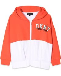 DKNY - Hooded Cardigan - Lyst