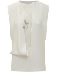 Sportmax - Solid Round Neck Top - Lyst