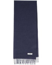 Jil Sander - Fringed Wool Scarf - Lyst
