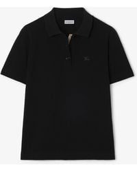 Burberry - Cotton Polo Shirt - Lyst