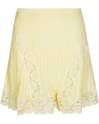 Self-Portrait - Chic Pointelle Knit Mini Skirt - Lyst