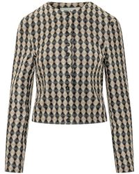 MSGM - Inspired Multi-Texture Jacket - Lyst