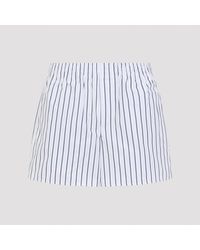 Ami Paris - Elasticated Cotton Shorts - Lyst