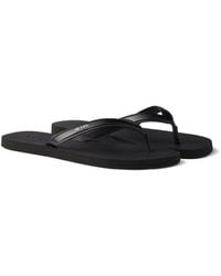 Prada - Leather Thong Sandals - Lyst