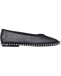 Alexander Wang - Lina Studded Mesh Ballerinas - Lyst