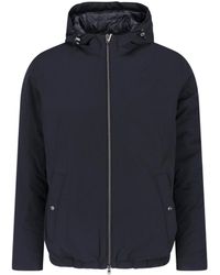 Herno - Hooded Zip Front Jacket - Lyst