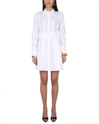 Patou - Pleated Shirt Dress In Organic Cotton - Lyst