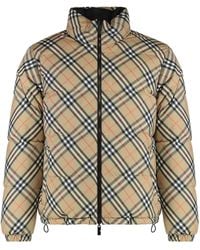 Burberry - Reversible Snowdon Check Down Jacket - Lyst