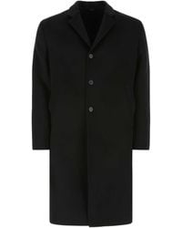 Prada - Wool Blend Coat - Lyst