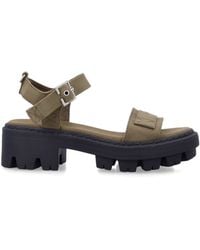 Prada - Canvas Sandals - Lyst