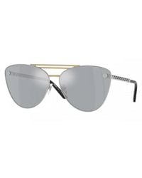 Versace - Sunglasses Cat Eye Full Rim, Frame And Mirror Lens Ve226715141U - Lyst