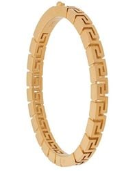 Versace - Medusa Stud Earrings With All-Over Greek Motif - Lyst