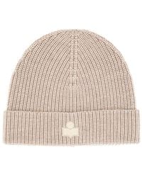 Isabel Marant - Wool Hat With Logo Patch - Lyst