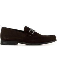Ferragamo - Salvatore Suede Grandioso Loafers - Lyst