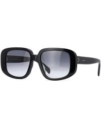 Celine - Mini Shield Sunglasses With Smoke Gradient Lenses - Lyst