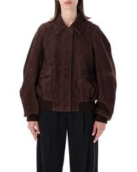 Loewe - Lightweight Bomber Jacket With Balloon Silhouette - Lyst