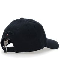 Moncler - Cotton Baseball Cap With Front & Back Logo Patch And Adjustable Closure - Lyst