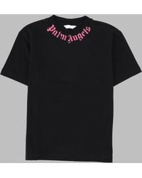 Palm Angels - Neck Logo Brushed Reg Tee S/S Girl - Lyst