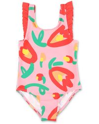 Stella McCartney - Floral Mini One-Piece Swimsuit For Girls - Lyst