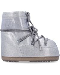 Moon Boot - Icon Low Mini Glitter Water-Repellent Padded Boots For Girls - Lyst
