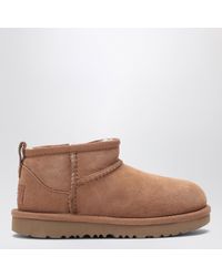 UGG - Chestnut Classic Ultra Mini Ankle Boots With Zip - Lyst