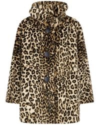 Givenchy - Hooded Leopard Print Coat - Lyst