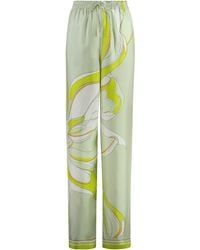 Tory Burch - Elegant Printed Silk Pants For - Lyst