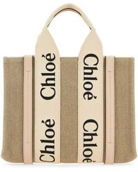 Chloé - Fabric Small Woody Shopping Bag - Lyst