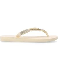 Havaianas - Mini Top Glow Crystal-Strap Flip-Flops With Textured Footbed - Lyst